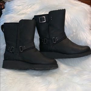 UGG leather Moto boots
